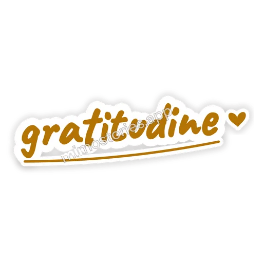 Sticker: gratitudine