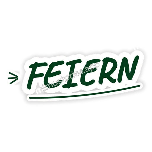 Sticker: feiern