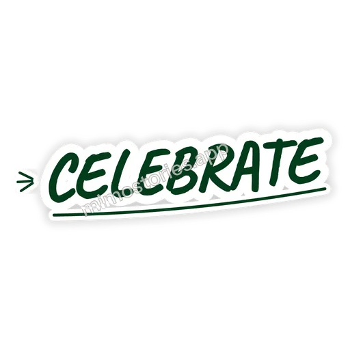 Sticker: celebrate