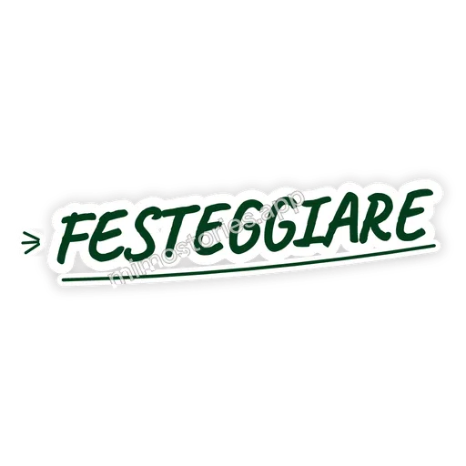 Sticker: festeggiare