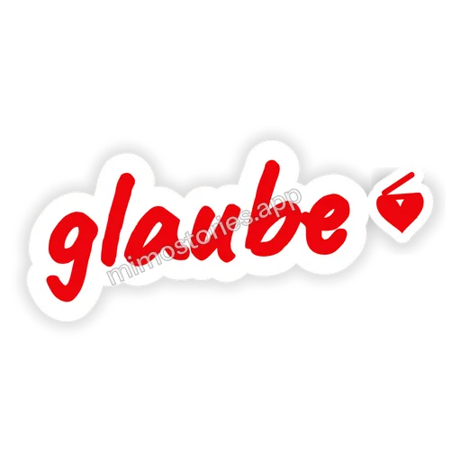Sticker: glaube