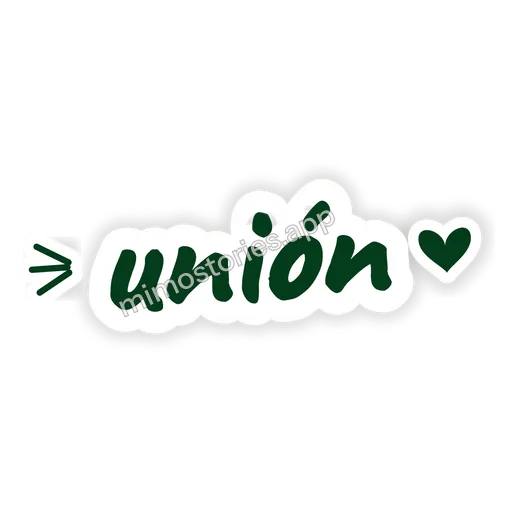 Sticker: unión