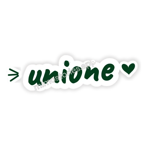 Sticker: unione