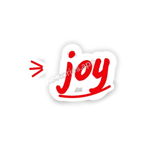 Sticker: joy