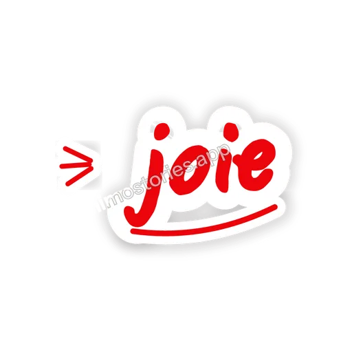 Sticker: joie