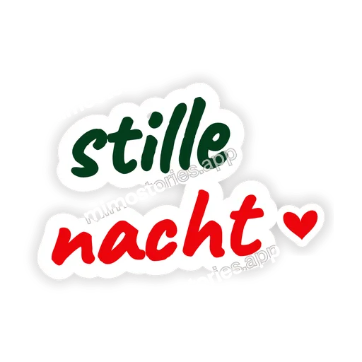 Sticker: stille nacht