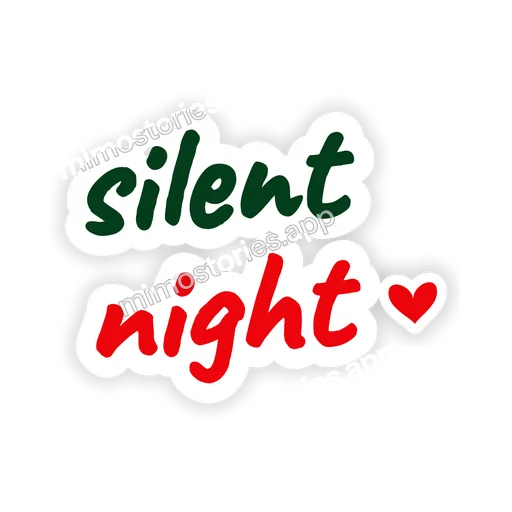 Sticker: silent night