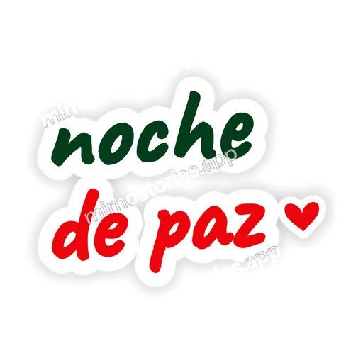 Sticker: noche de paz