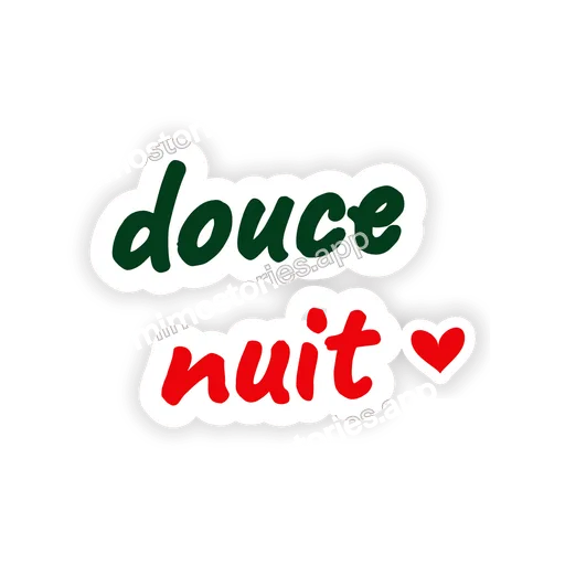 Sticker: douce nuit