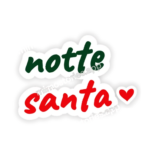 Sticker: notte santa