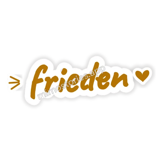 Sticker: frieden