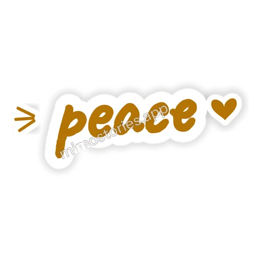 Sticker: peace
