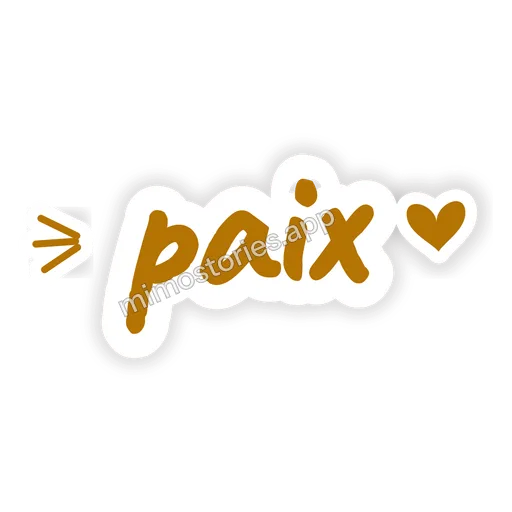 Sticker: paix