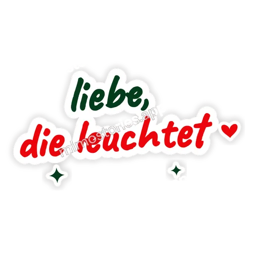 Sticker: liebe, die leuchtet