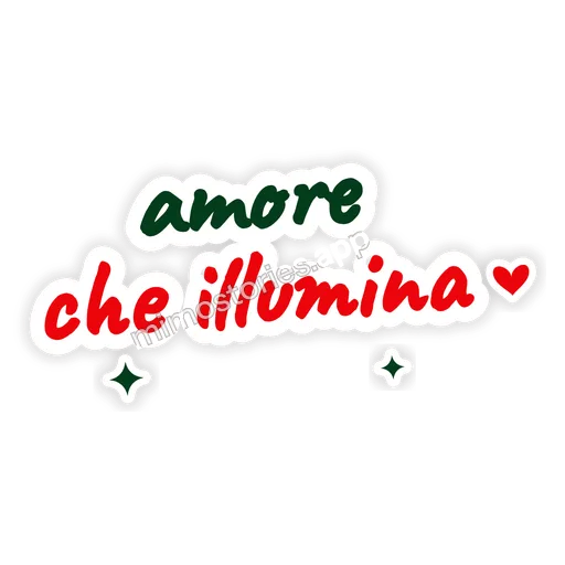 Sticker: amore che illumina