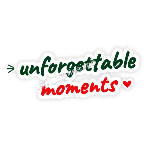 Sticker: unforgettable moments
