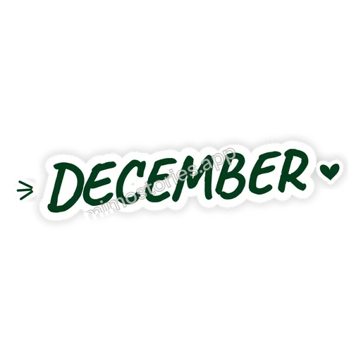 Sticker: december