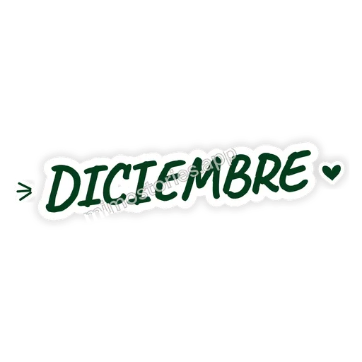 Sticker: diciembre