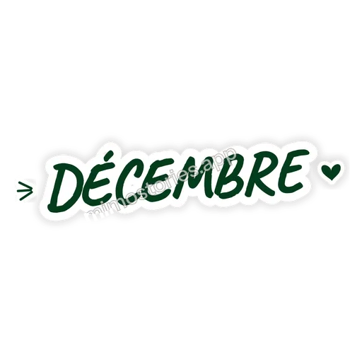 Sticker: décembre