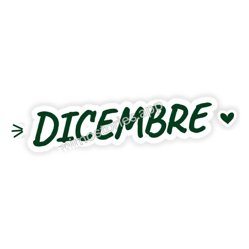 Sticker: dicembre