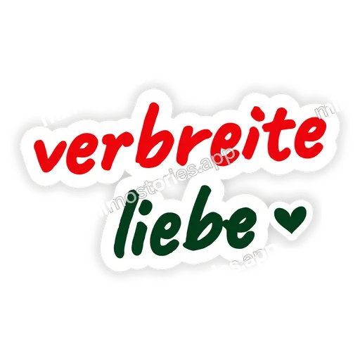 Sticker: verbreite liebe
