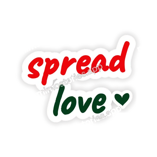 Sticker: spread love