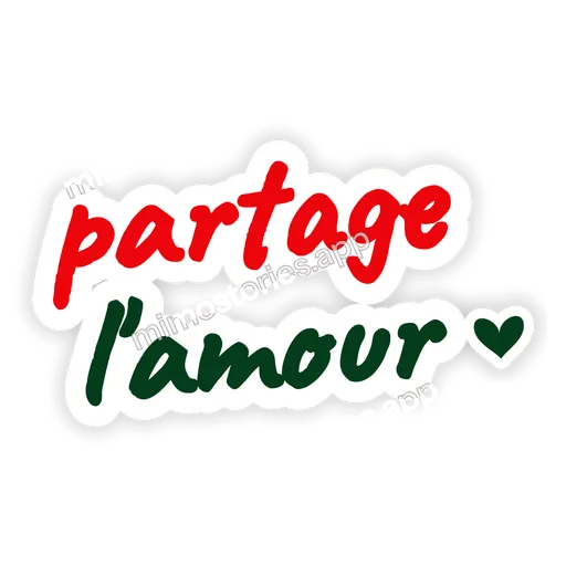 Sticker: partage l'amour