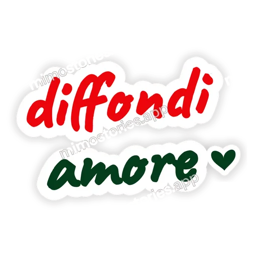 Sticker: diffondi amore