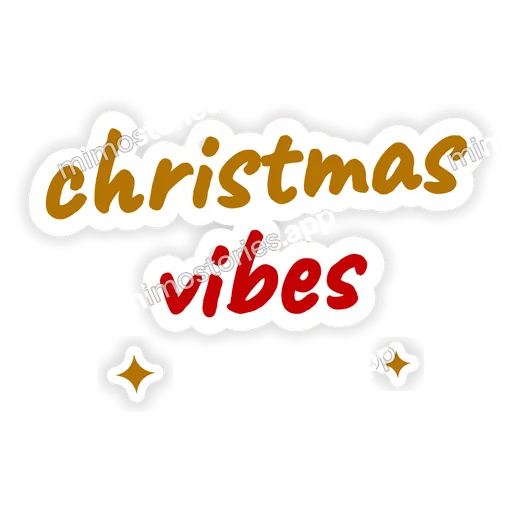 Sticker: christmas vibes