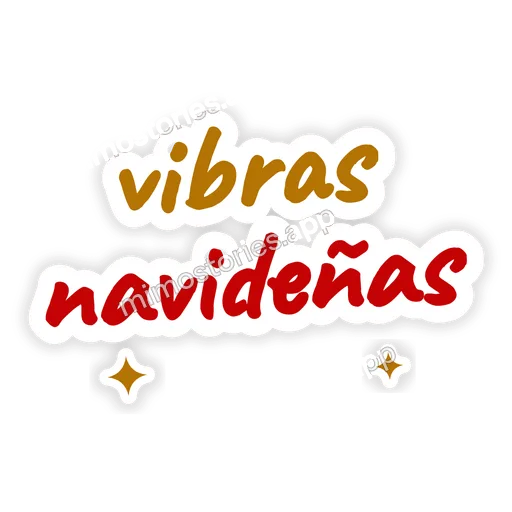 Sticker: vibras navideñas