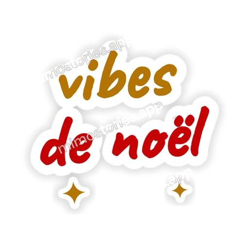 Sticker: vibes de noël