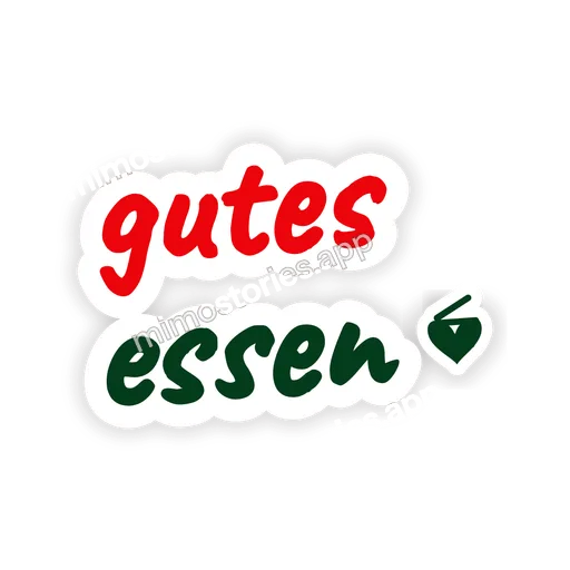 Sticker: gutes essen