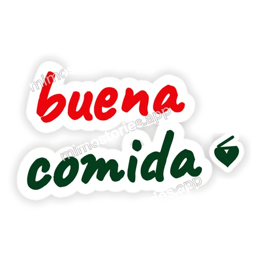 Sticker: buena comida