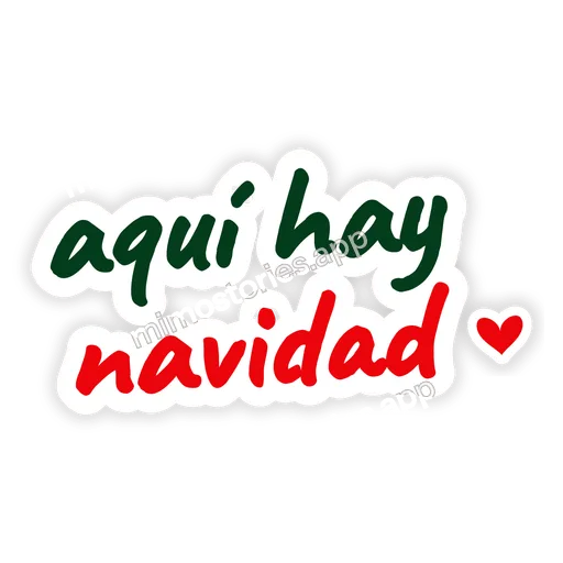 Sticker: aquí hay navidad