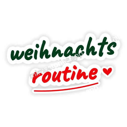 Sticker: weihnachts routine