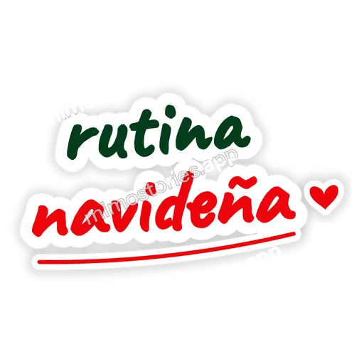 Sticker: rutina navideña