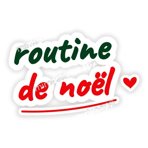 Sticker: routine de noël