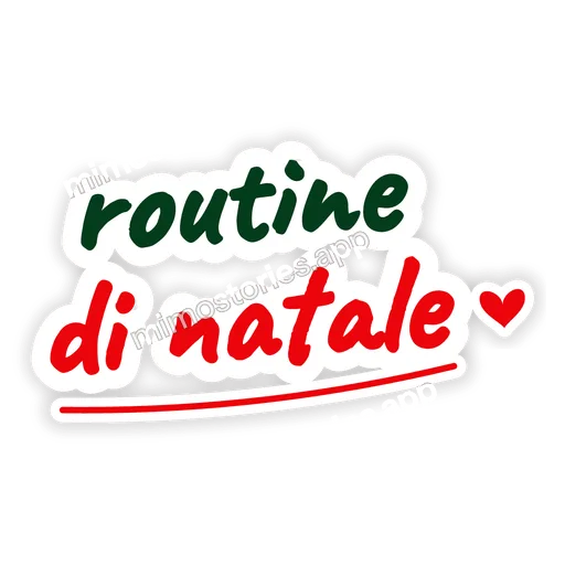 Sticker: routine di natale
