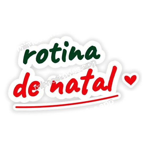 Sticker: rotina de natal