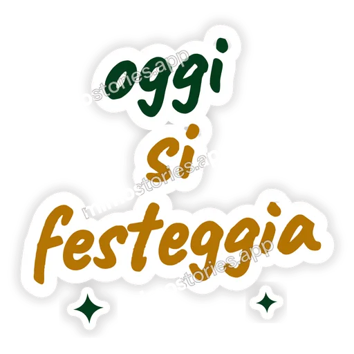 Sticker: oggi si festeggia