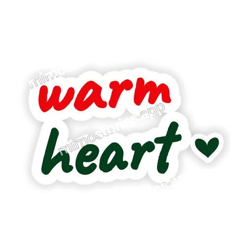 Sticker: warm heart