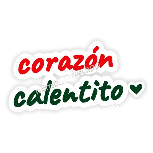 Sticker: corazón calentito