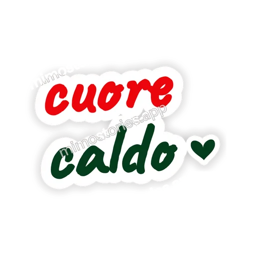 Sticker: cuore caldo
