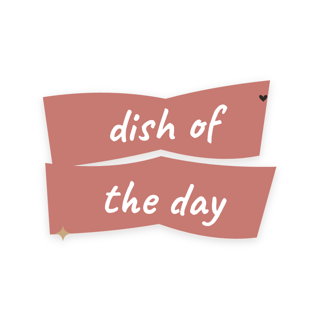 Sticker: dish of the day
