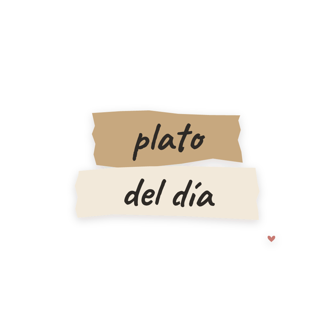 Sticker: plato del día