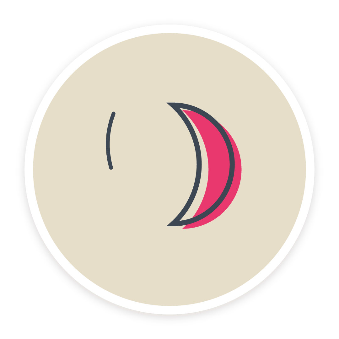 Sticker: Mond