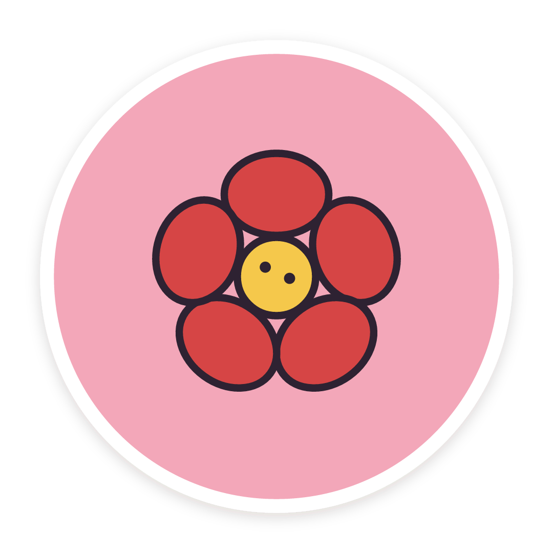Sticker: Blume