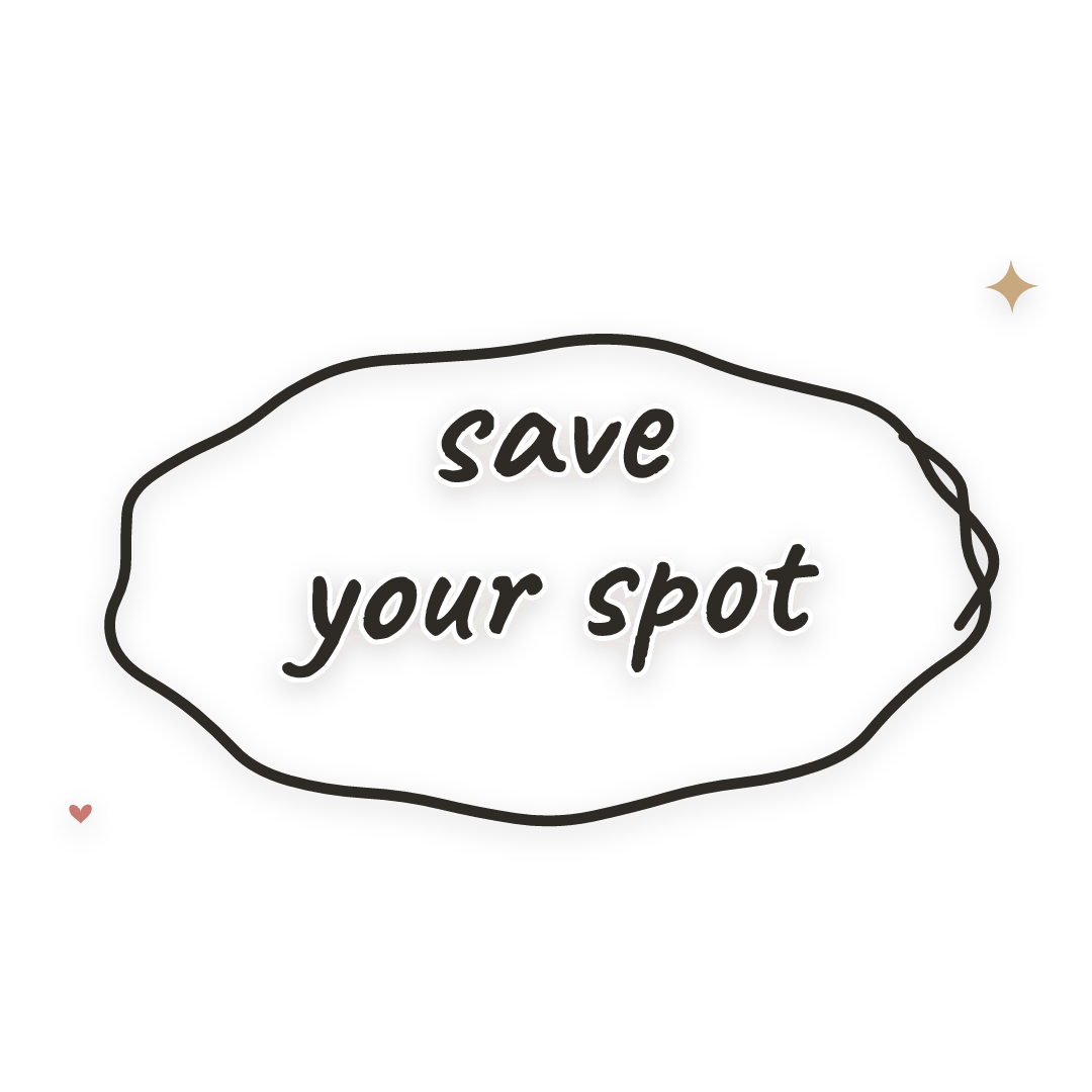 Sticker: save your spot