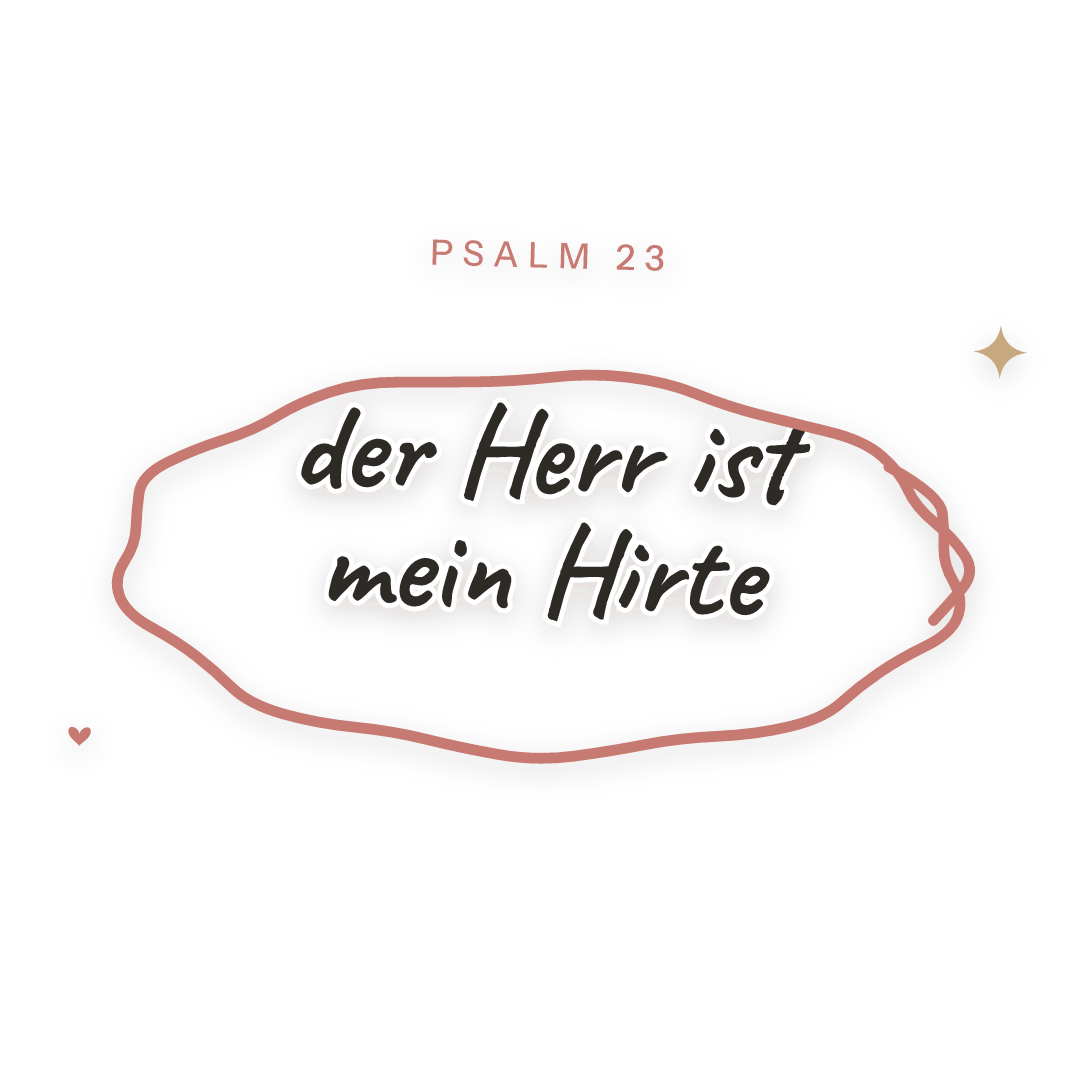 Sticker: Psalm 23 der Herr ist mein Hirte