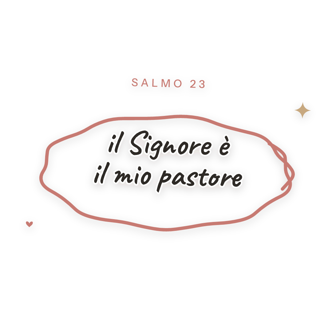 Sticker: Salmo 23 il Signore è il mio pastore